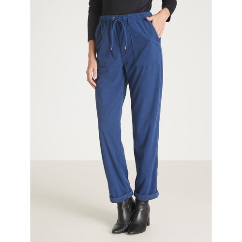Pantalon elastique en velours marine Daxon La Redoute