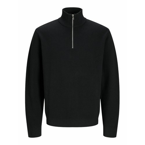 Black half zip jumper top