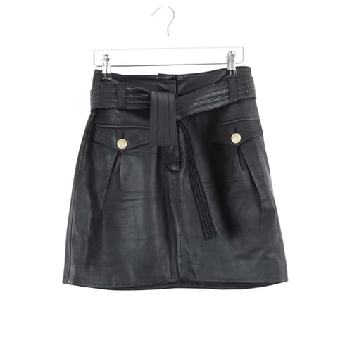 Jupe Femme Avec Inserts Cuir MAJE Taille 36 - Occasion Très Bon état Multicolore