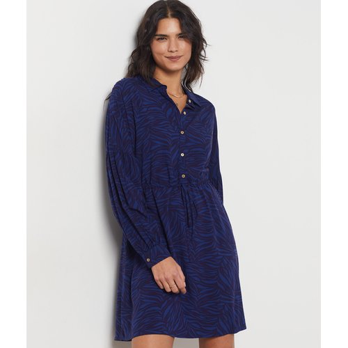 Robe courte imprimee rachelle imp fd marine Etam La Redoute
