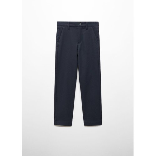 Mango pantalon bleu marine on sale