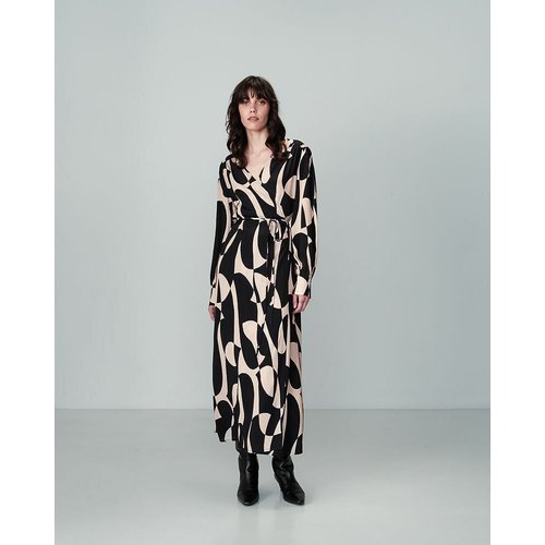 Robe nemours Grace Mila noir beige La Redoute