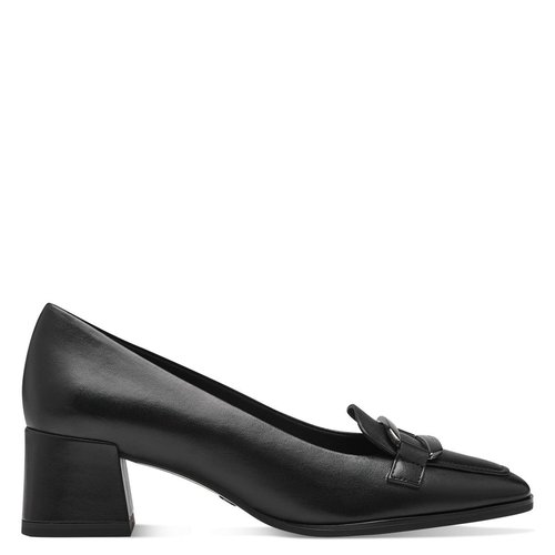 Escarpin en cuir noir Tamaris La Redoute