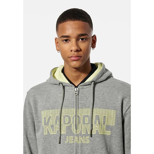 Sweat zippe moka gris Kaporal La Redoute