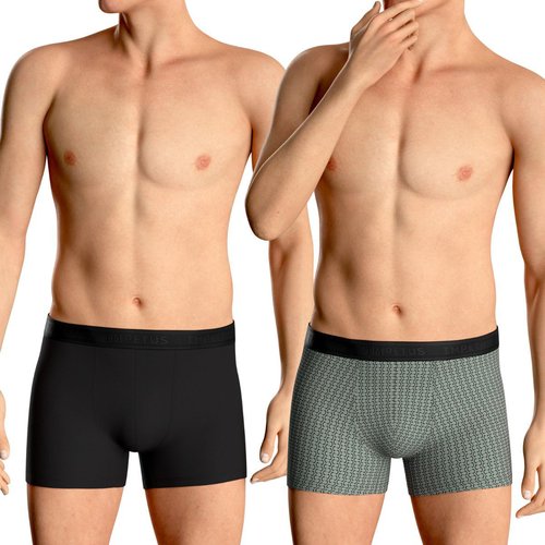 Lot de 2 boxers action noir uni vert graphique Impetus La Redoute