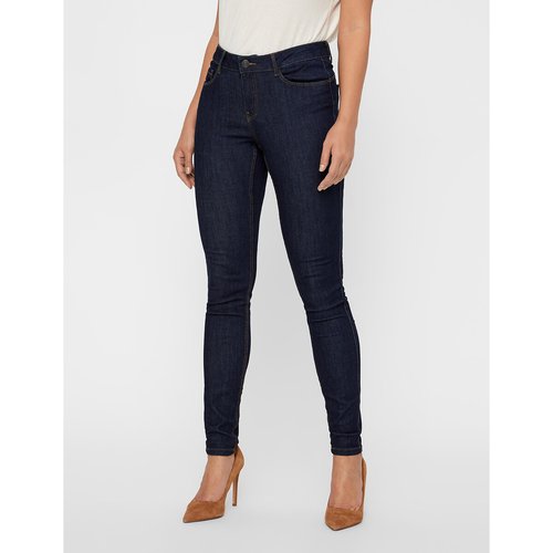 Shape up skinny jeans mid rise dark blue Vero Moda La Redoute