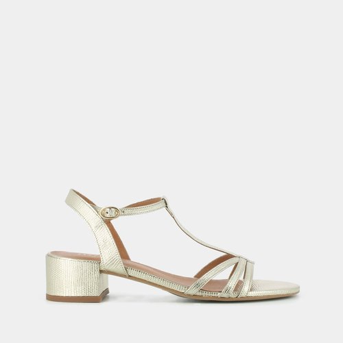 Sandales en cuir adelmo Jonak platine La Redoute