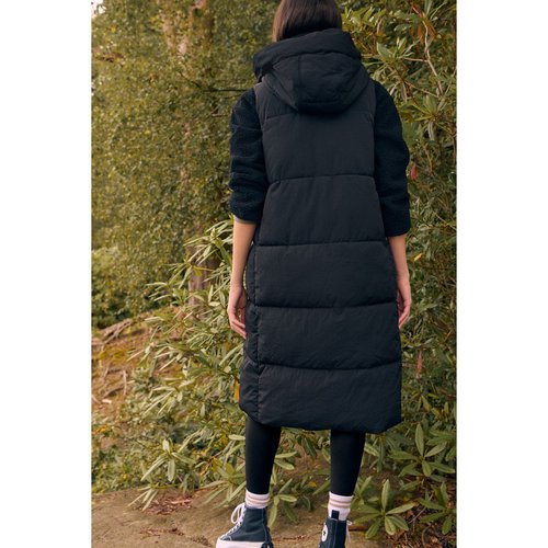 Gilet A Capuche Femme Zippé Noir