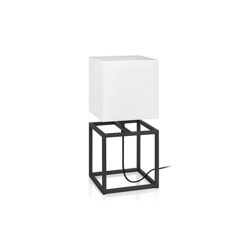 Lampe en métal 29.5 cm CUBE coloris noir - Conforama