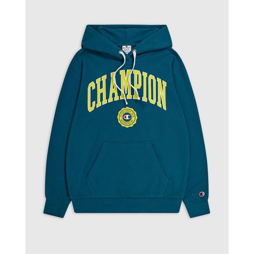 Kapuzensweatshirt kleines logo vorne dunkelgrun Champion La Redoute