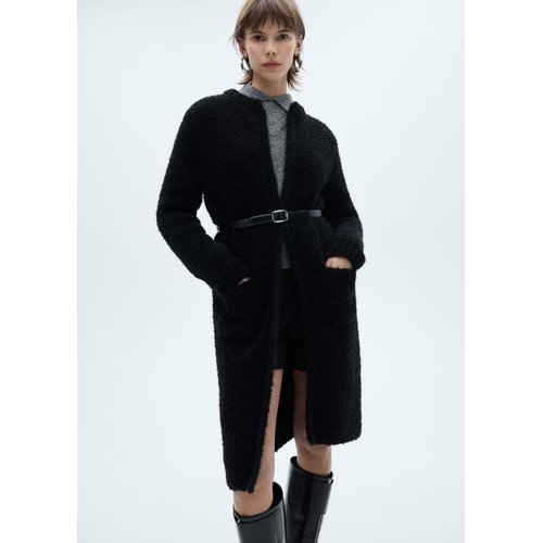 Manteau maille bouclette
