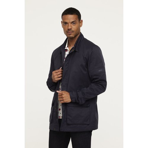 Trench manches longues coton regular fino bleu marine Lee Cooper La Redoute