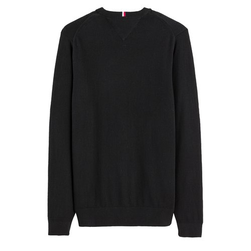 Pima cotton cashmere jumper with crew neck Tommy Hilfiger La Redoute