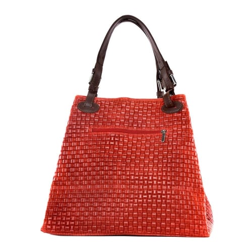 Sac à main ou épaule en cuir façon tressé Patrick Blanc 107007