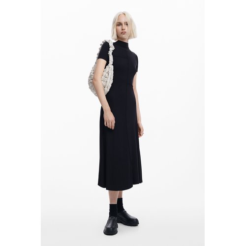 Robe midi a col montant Desigual La Redoute