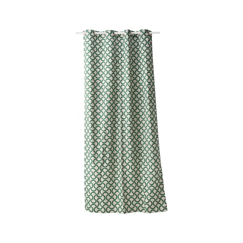 Lot de 2 rideaux coton - jardin urbain vert feuille Camif | La Redoute