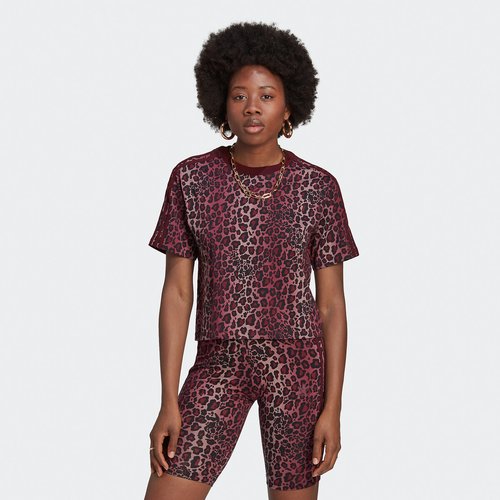 Adidas animal print top hotsell