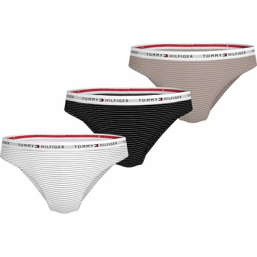 Lote de 3 braguitas lace negro blanco beige natural Tommy Hilfiger La Redoute