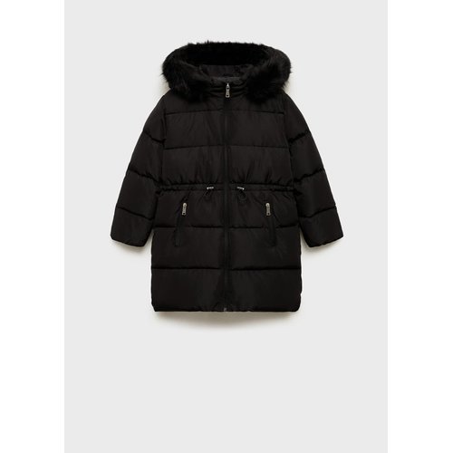 Anorak matelasse plume noir Mango Kids La Redoute