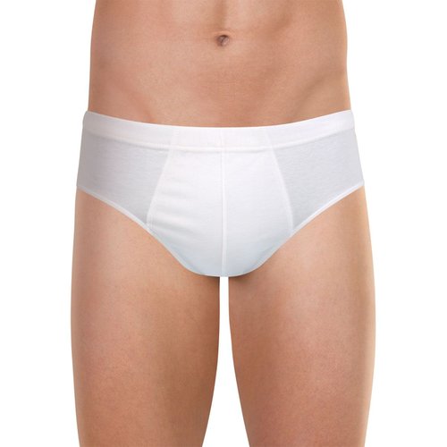 Slip taille haute fermee coton d egypte blanc Eminence La Redoute