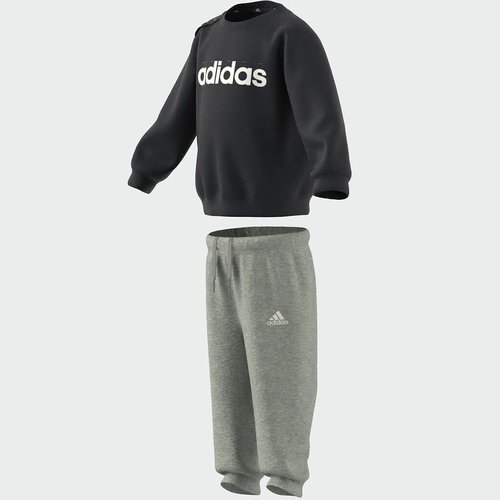 Cotton mix sweatshirt joggers outfit black grey Adidas Sportswear La Redoute