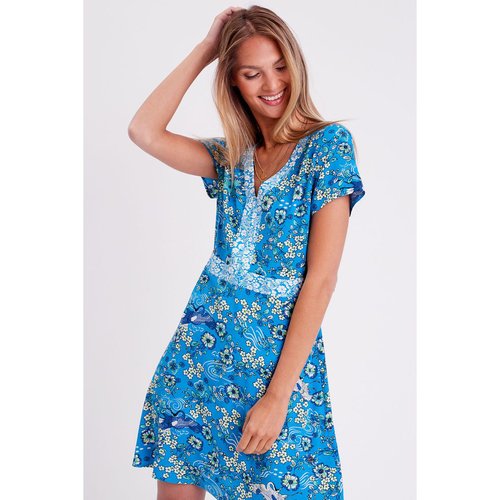 Robe bleu cache cache top