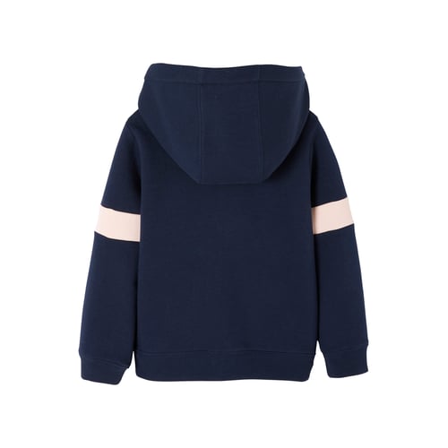 VERTBAUDET Sweat Zippé Capuche Bébé Bleu Ardoise 18 Mois - Molleton Doux Little Boy