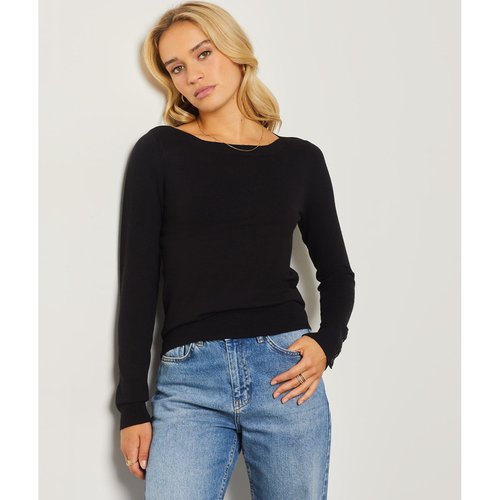 Pull col bateau details boutons CRISS
