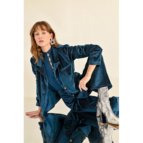 Tailleur bleu canard deals