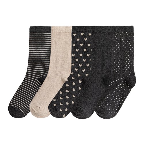 Lot de 5 paires de mi chaussettes