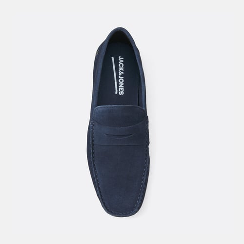 Mocassins Homme JACK & JONES Jfwtim En Cuir Brillant | Semelle Caoutchouc | Coupe Classique Et Confortable - 10