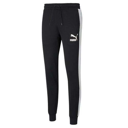 Iconic logo print joggers black Puma La Redoute