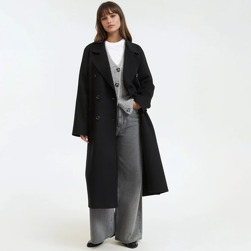 Manteau Femme Modele De Paris – Laine Noire – Taille M – Style Parisien