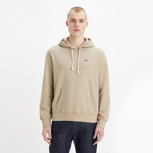 Sudadera con capucha y logo chesthit beige Levi s La Redoute