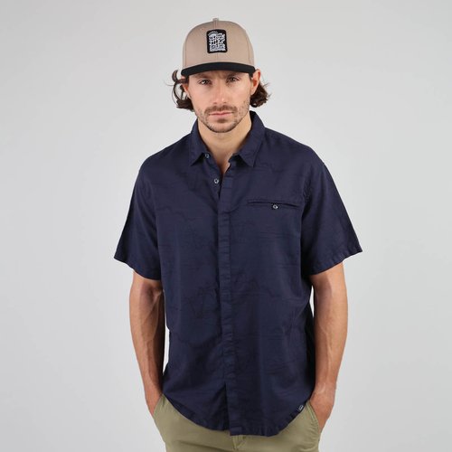 Chemise manches courtes imprimee en lin celin Oxbow La Redoute