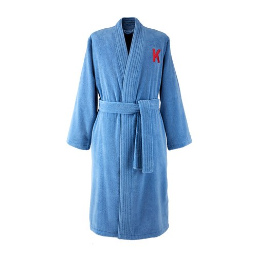 Peignoir de bain en coton 420 g m k elephant bleu Kenzo La Redoute