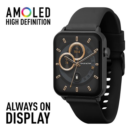 Amoled series 30 black smart watch black Reflex Active La Redoute