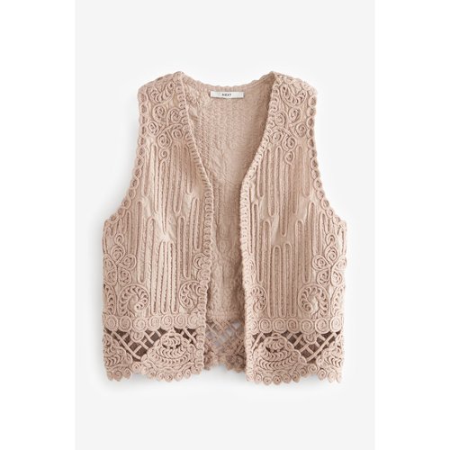 Gilet de costume sans manches en crochet gris violet mauve Next La Redoute