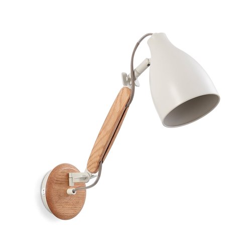 Venatti oak and metal articulated wall light oatmeal Am.Pm La Redoute