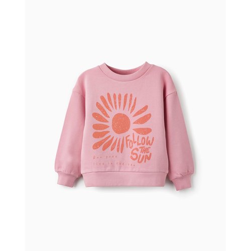 Pull a manches longues de couleur corail pour fille the wave tribe rose clair Zippy La Redoute