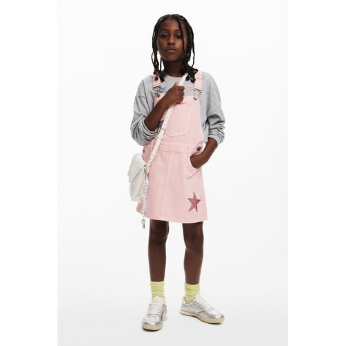 Robe chasuble etoiles rose Desigual La Redoute