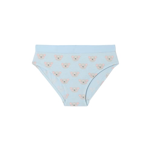 Lot De 5 Culottes Animaux Pour Fille - 100% Coton Bio, élastique Taille