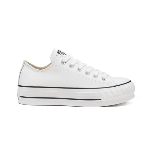 Chuck Taylor All Star Lift Leather Ox Flatform Trainers