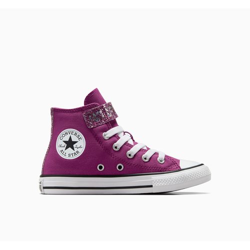 Pink glitter high top converse top