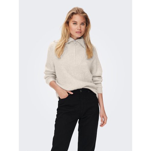Pull col montant zippé femme discount