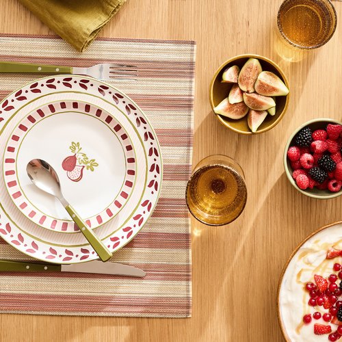 Set aus 4 tischsets, bambus, gestreift, paoli ecru/terrakotta La Redoute  Interieurs | La Redoute