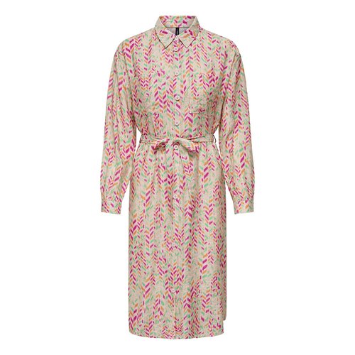 Robe chemise imprimee Only imprime rose La Redoute