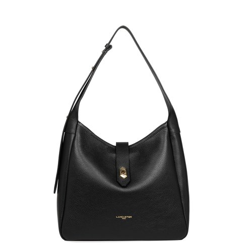 Grand sac seau top double noir in nude Lancaster La Redoute