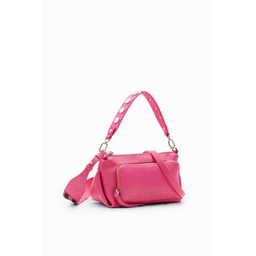 Sac a bandouliere demi logo rose Desigual La Redoute
