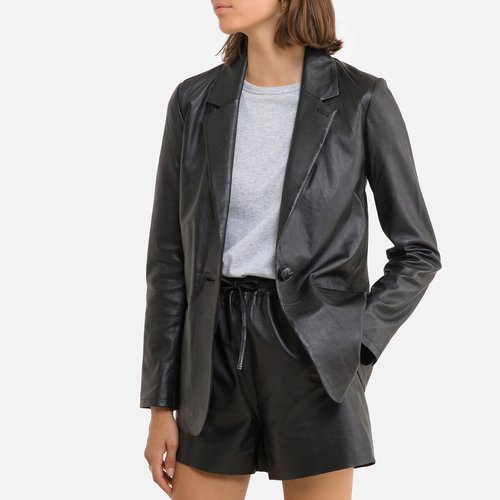 Veste tailleur cuir clearance